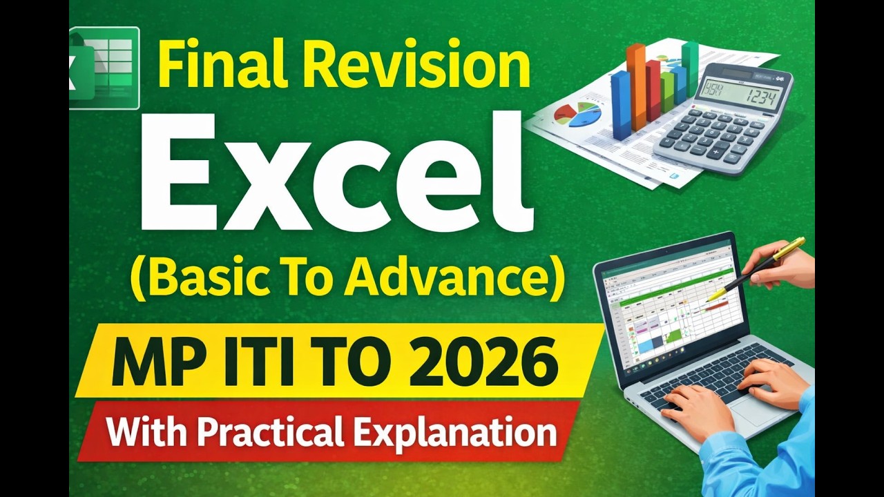 Final Revision Excel (Basic To Advance) MCQ With Practical | MP ITI TO COPA 2026 |