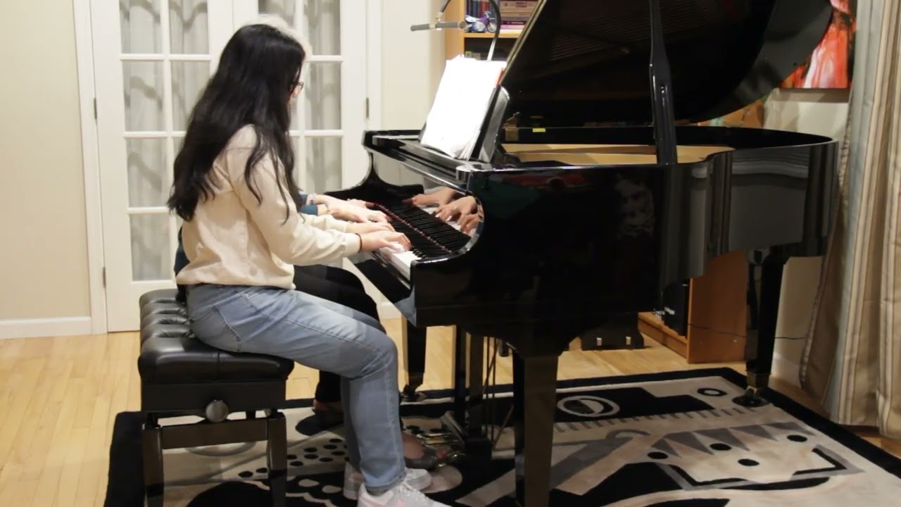 Ellie & Mrs. T. Duet 'Joy to the World' by G. Handel. Arr. R. Vandall.