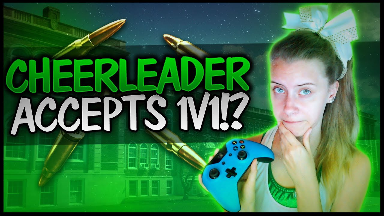 Cheerleader Accepts 1v1 At School!? (BO3)