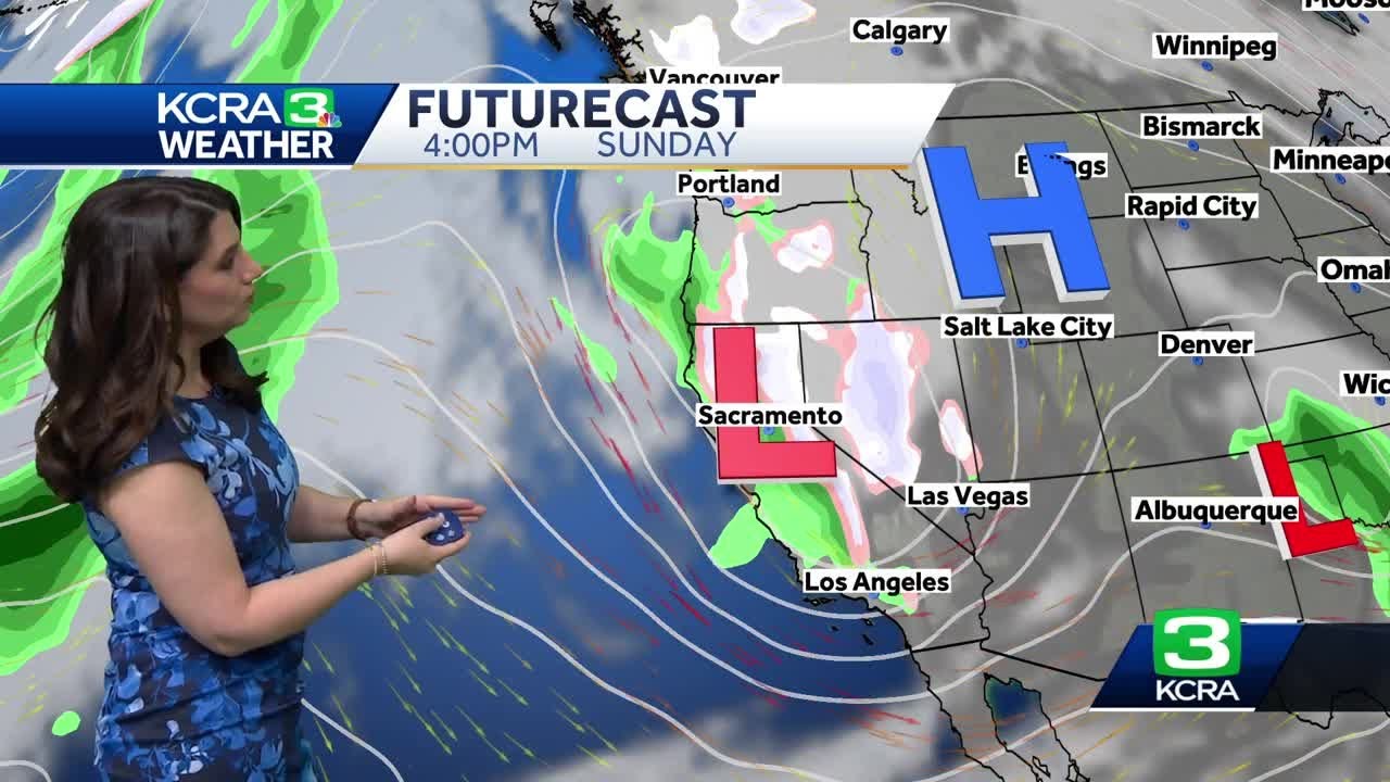 Northern California forecast | Timeline for rain and snow on Sunday