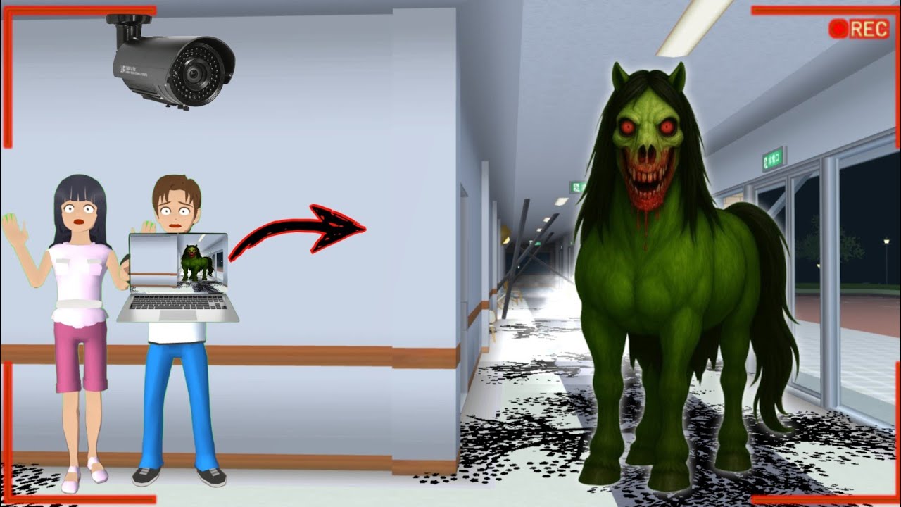 Yuta Mio Panik Melihat CCTV Ada ALPHA HORSE GHOST Di Rumah Sakit 😱‼️ || SAKURA SCHOOL SIMULATOR