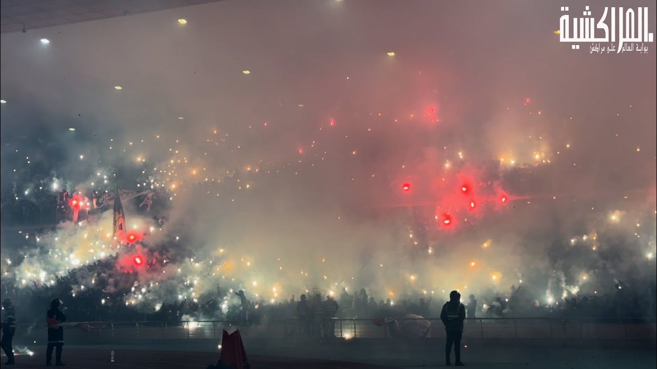 الكوكب المراكشي ضد حسنية اكادير … شاهد من نقطة الصفر  كراكاج خرافي للجماهير المراكشية وأشياء أخرى