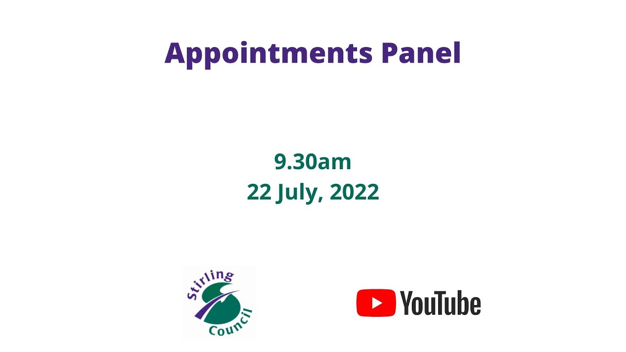 Appointments Panel - 22-07-2022