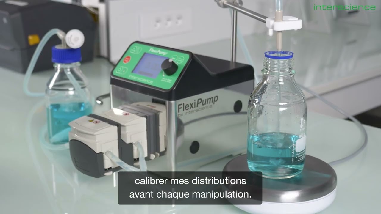 FlexiPump Scale, pompe péristaltique doseuse pour distribution de liquides par INTERSCIENCE