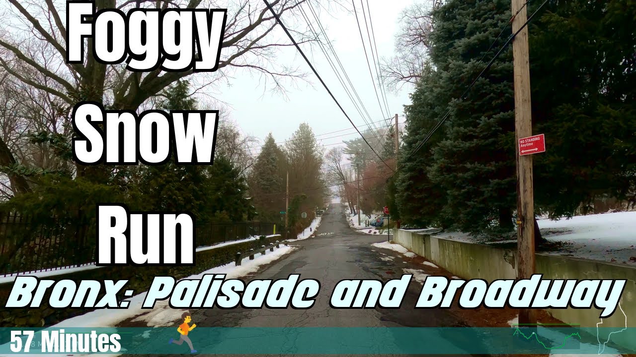 NYC Post-Snow Fog Run | Palisade Ave & Riverdale Woods [351]