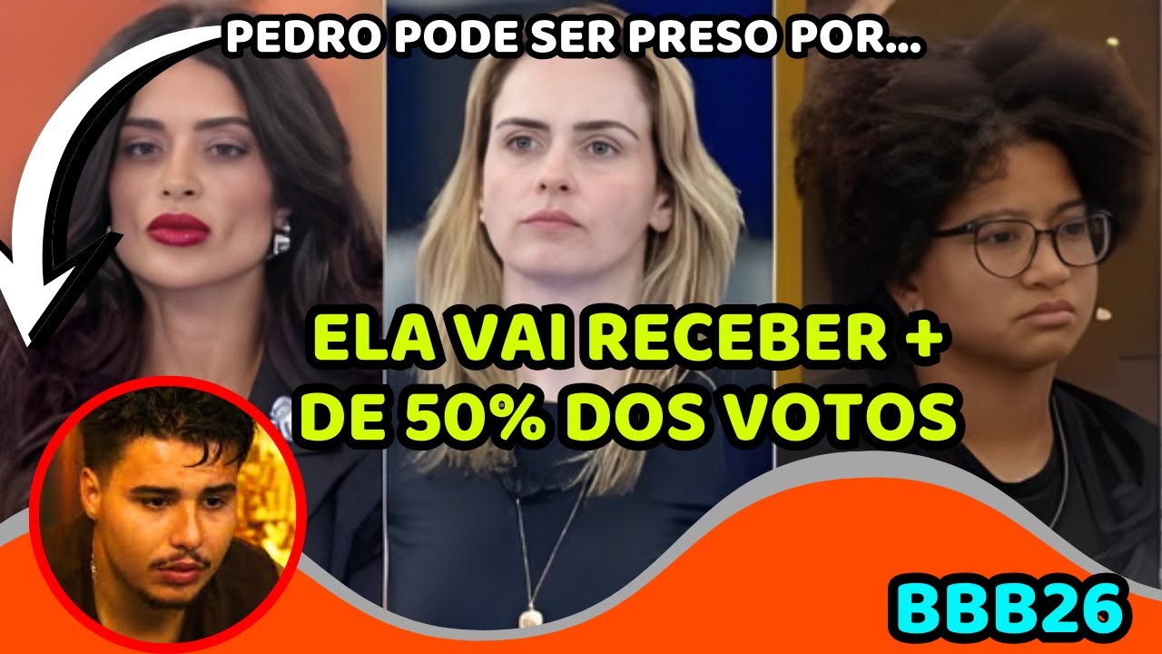 BBB26: PÚBLICO JÁ DEFINIU QUEM SAI E PEDRO PODE SER PRESOPAREDÃO
