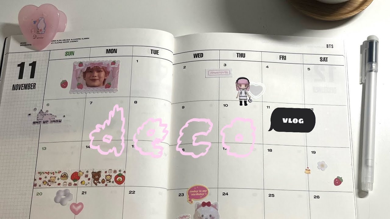 november deco vlog ☆↬ journal w/me, monthly & weekly deco (no music)