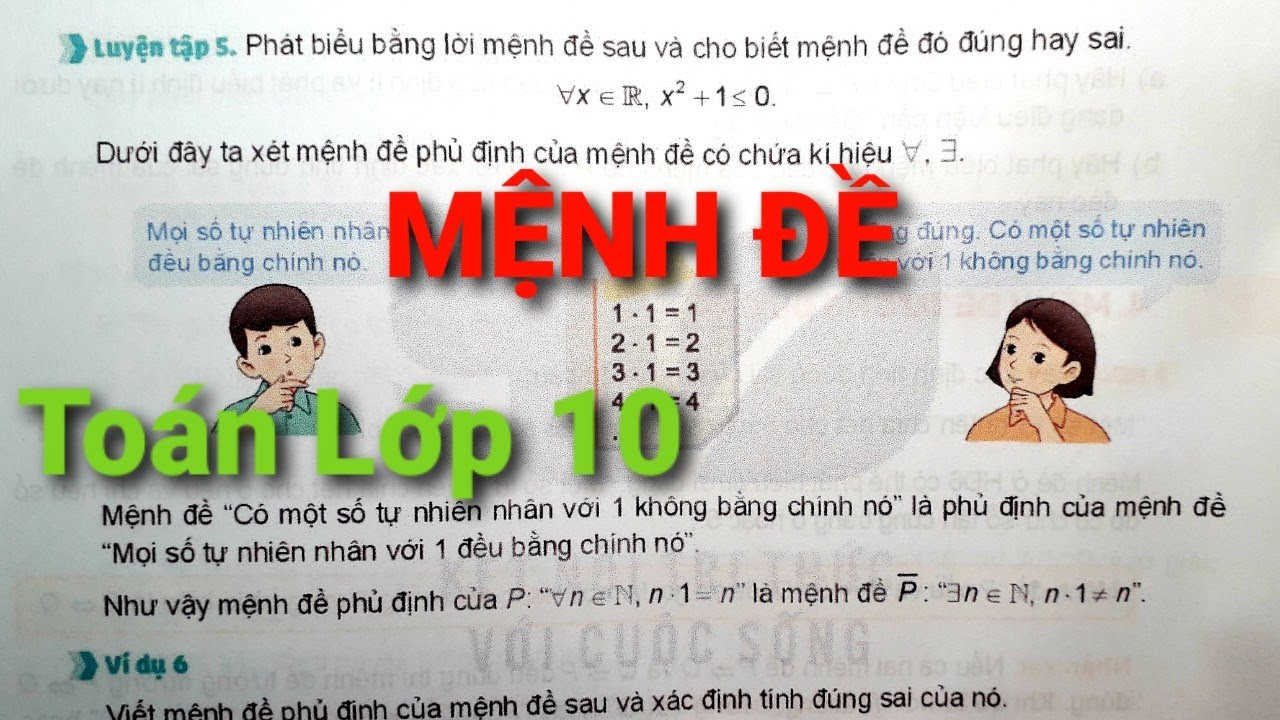 MỆNH ĐỀ (trang 5-11) | Bài 1《TOÁN LỚP 10《Kết Nối Tri Thức》THẦY THÙY