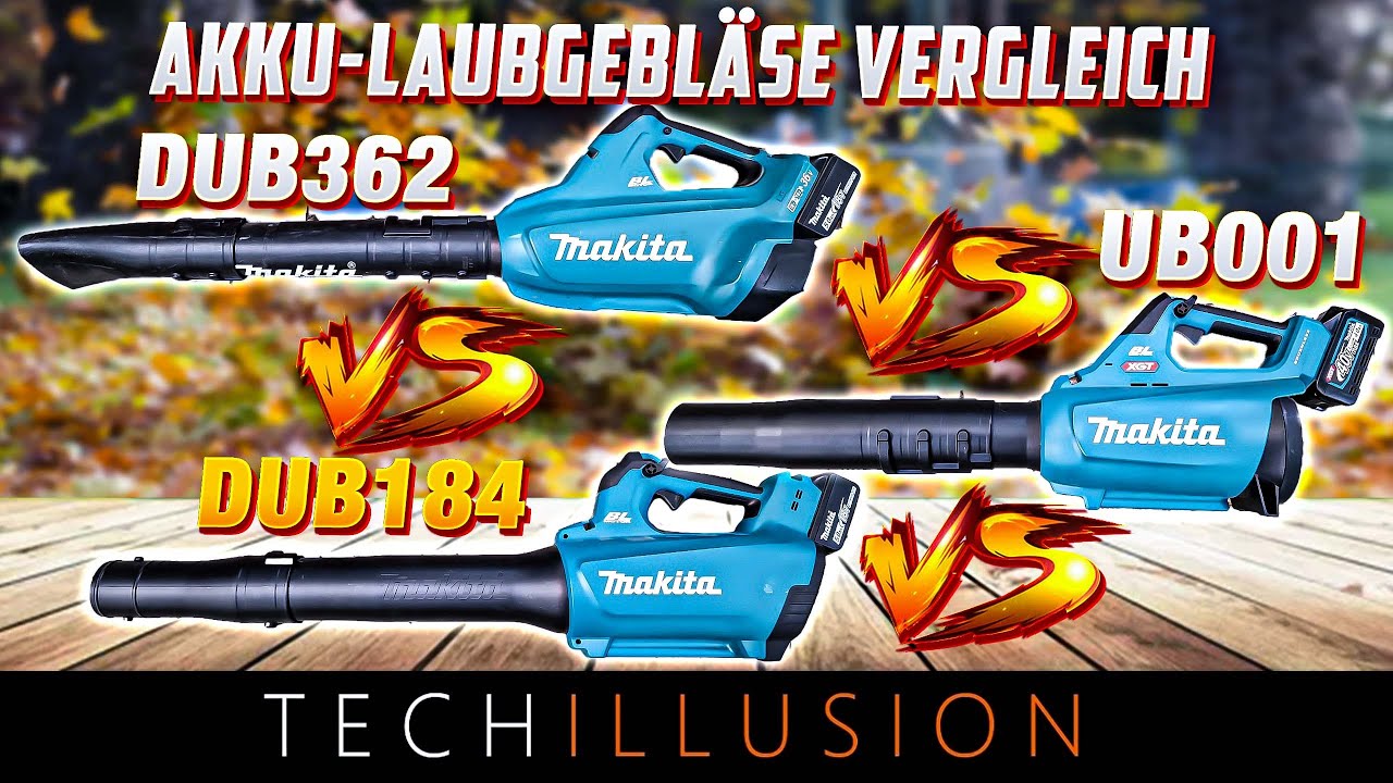🔥DER ULTIMATIVE GEBLÄSE VERGLEICH!😨😱 ALLE MAKITA Akku GEBLÄSE! UB001 vs DUB362 vs DUB184 Laubgebläse