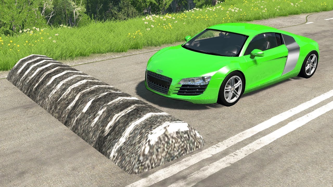 Cars vs Massive Speed Bumps #3 – BeamNG.Drive