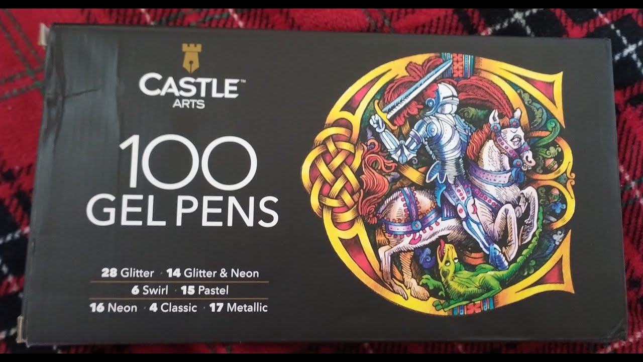 Castle Arts 100 Count Gel Pen Review And Demo