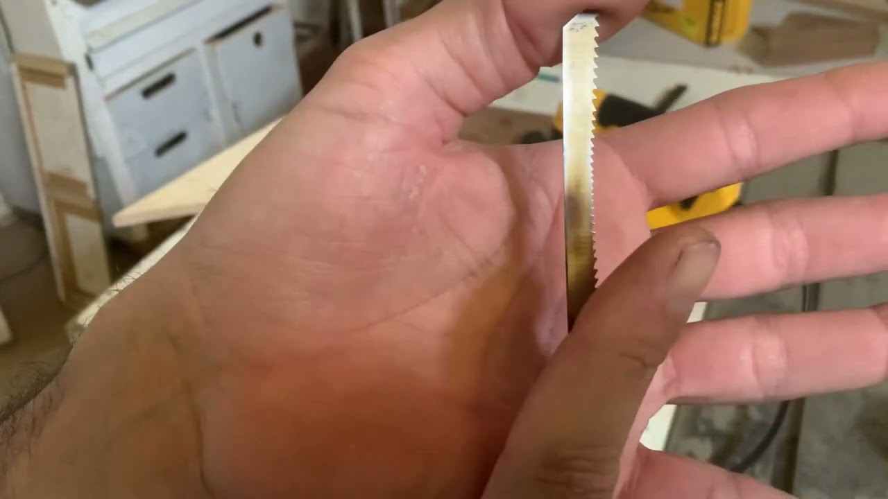Lâminas para tico tico chapas mdf compensado madeira corte limpo qual usar Bosch e starret