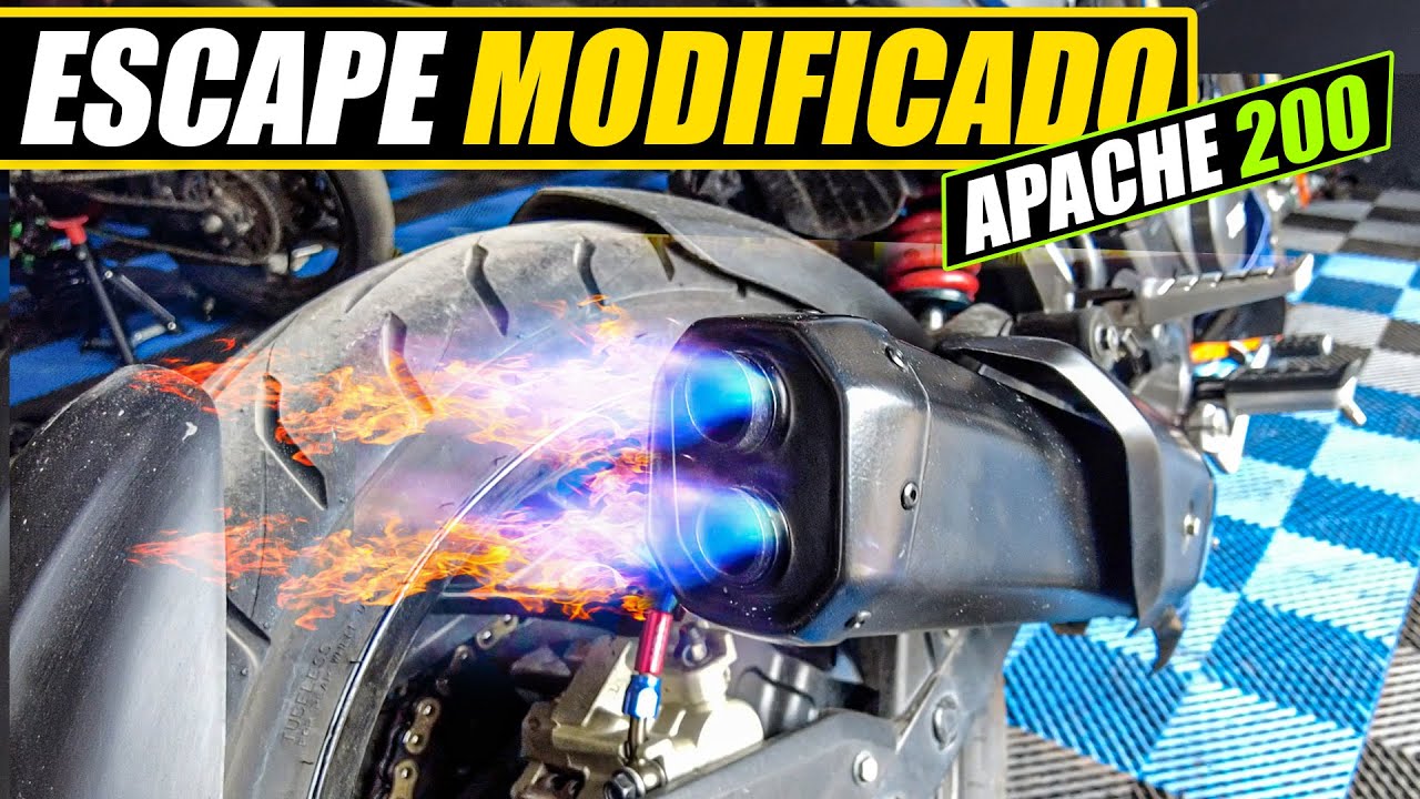 🔥 MEJORA al ESCAPE de la MOTO 🔥 Modificación al ESCAPE de la APACHE 200