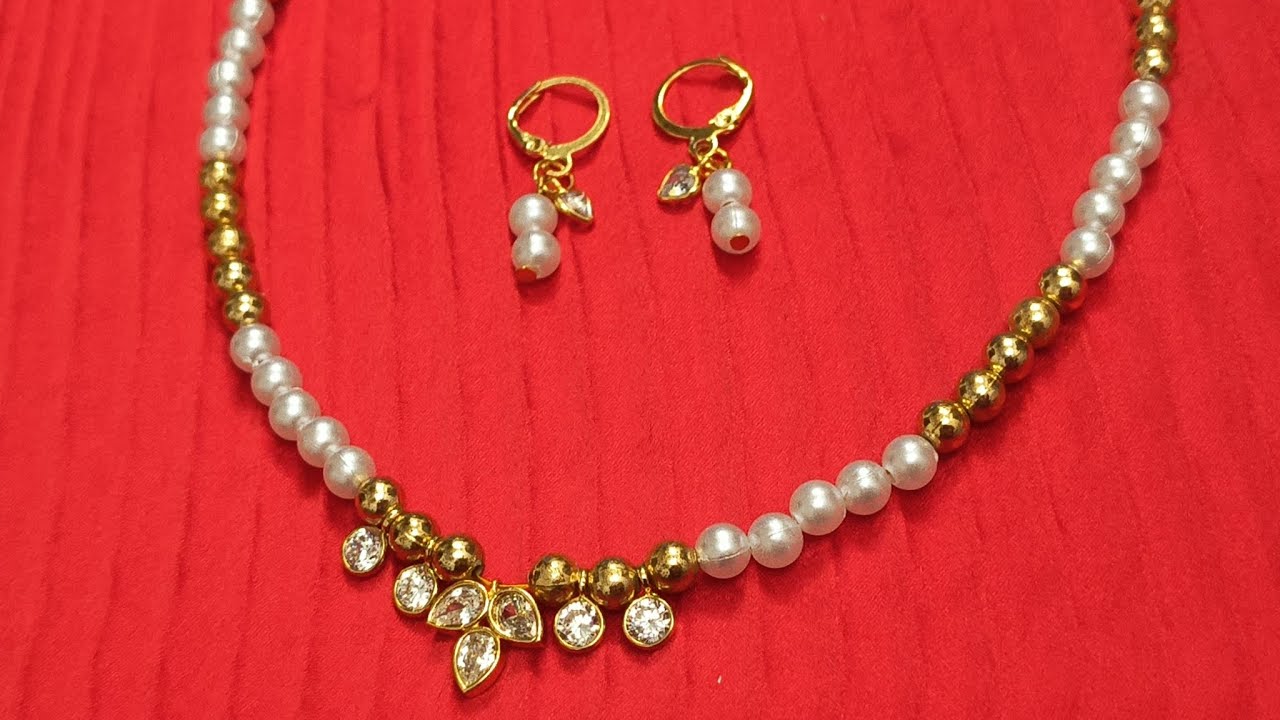 എളുപ്പത്തിൽ നിങ്ങൾക്കും ഉണ്ടാക്കാം / HOW TO MAKE NECKLACE / DIY NECKLACE / SHABNA'S DESIGNS#NECKLACE
