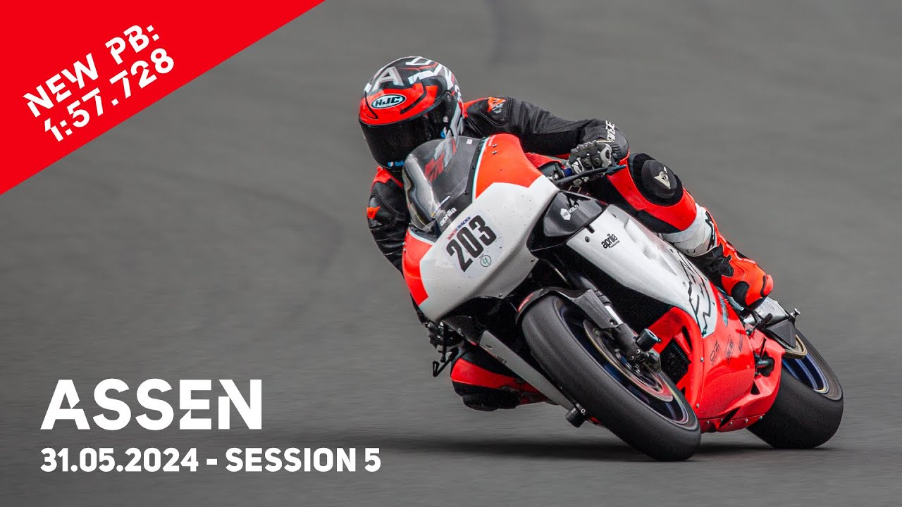 Assen Racecracks 31-05-2024 Session 5 - New PB: 1:57.728 - Aprilia RSV Mille