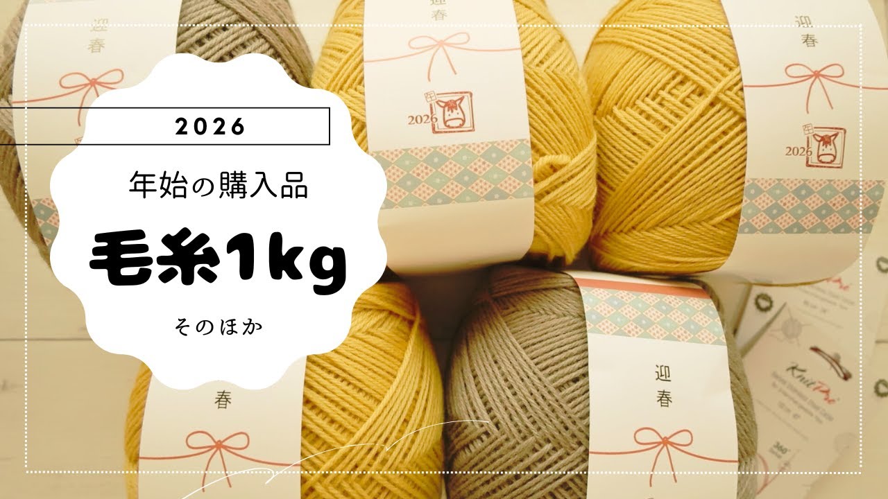 【編み物購入品】2026お年始に買ったもの｜編み物を教えるのは難しい…話