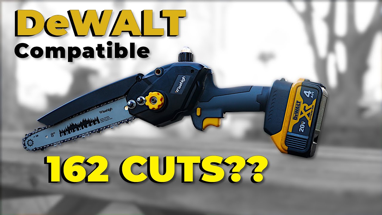 Wisehigh 8 inch chainsaw Dewalt compatible BEAST!