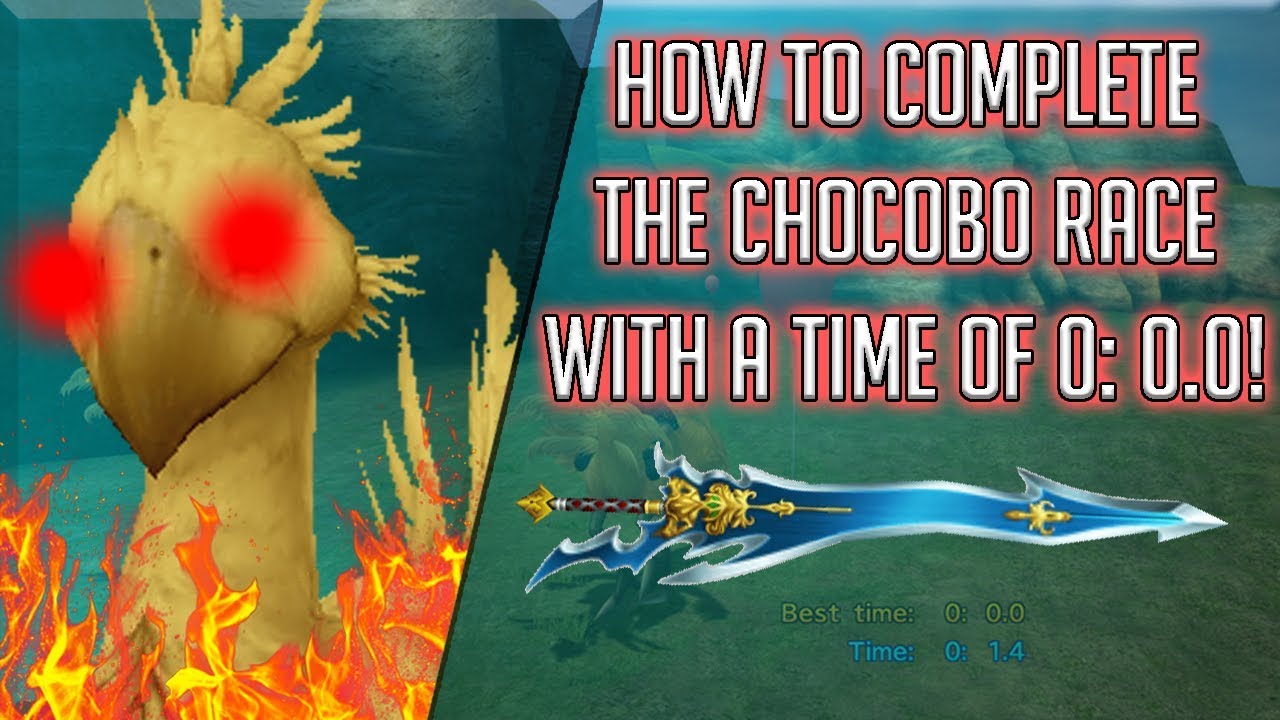 Как победить в гонке чокобо в Final Fantasy X!