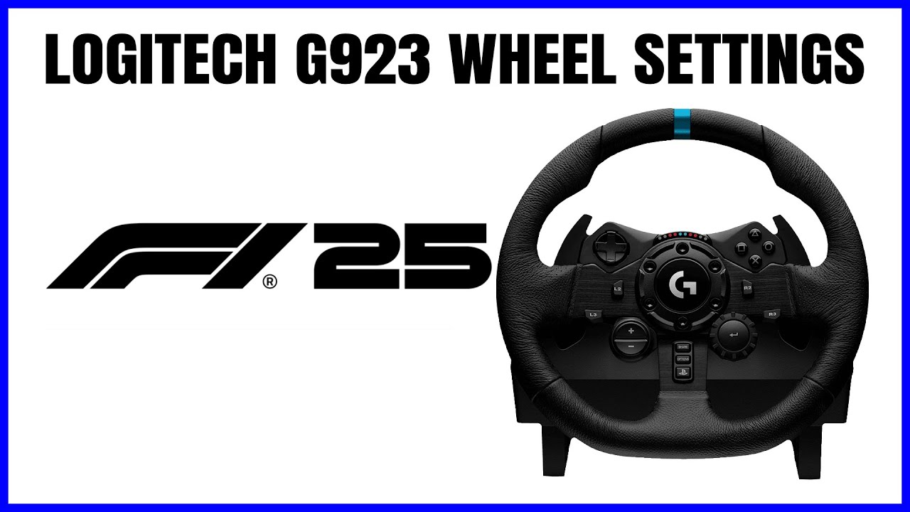 F1 25 Logitech G923 Best Wheel Settings - All Experience Levels (work for XBOX and PC)