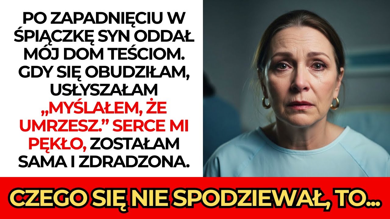 Po zapadnięciu w śpiączkę 😴 syn oddał mój dom teściom… „Myślałem, że umrzesz” 😔 gdy się obudziłam…