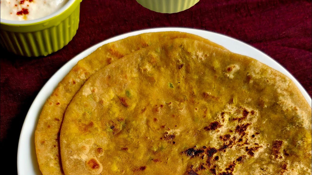 Green Peas & Paneer Stuffed Paratha🫛/हरी मटर और पनीर का पराठा/పచ్చి బఠానీలు & పనీర్ పరాఠా