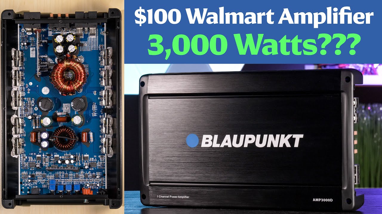 Blaupunkt AMP3000D — тестирование усилителя Walmart за 100 долларов....