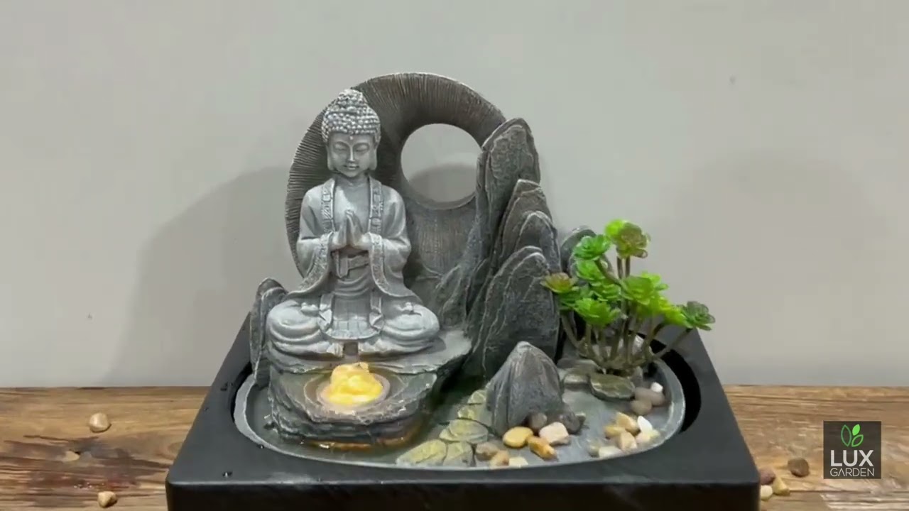 Buddha's Retreat Indoor Tabletop Water Fountain