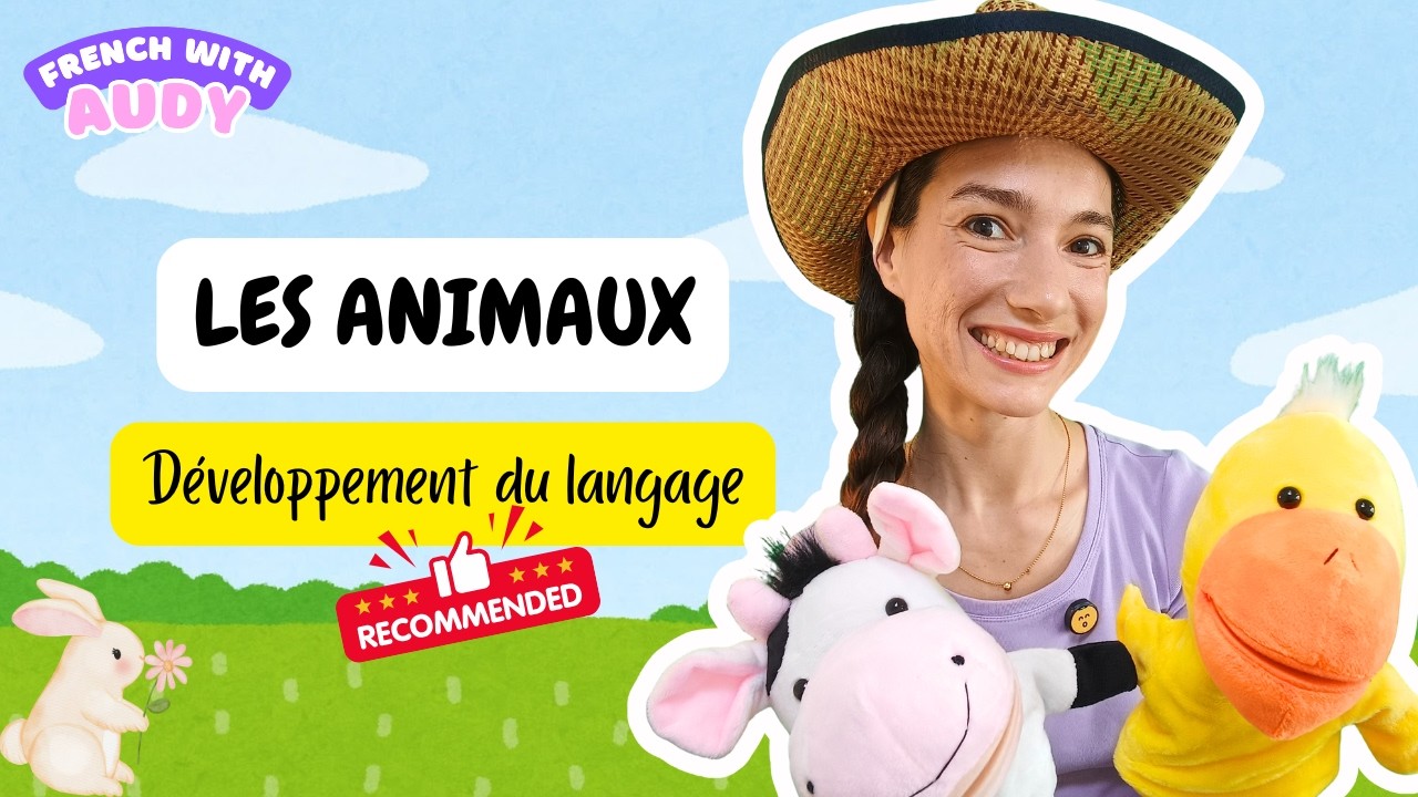 Les Animaux - De La Ferme et Bien d'Autres! | French With Audy |  Animals French For Children