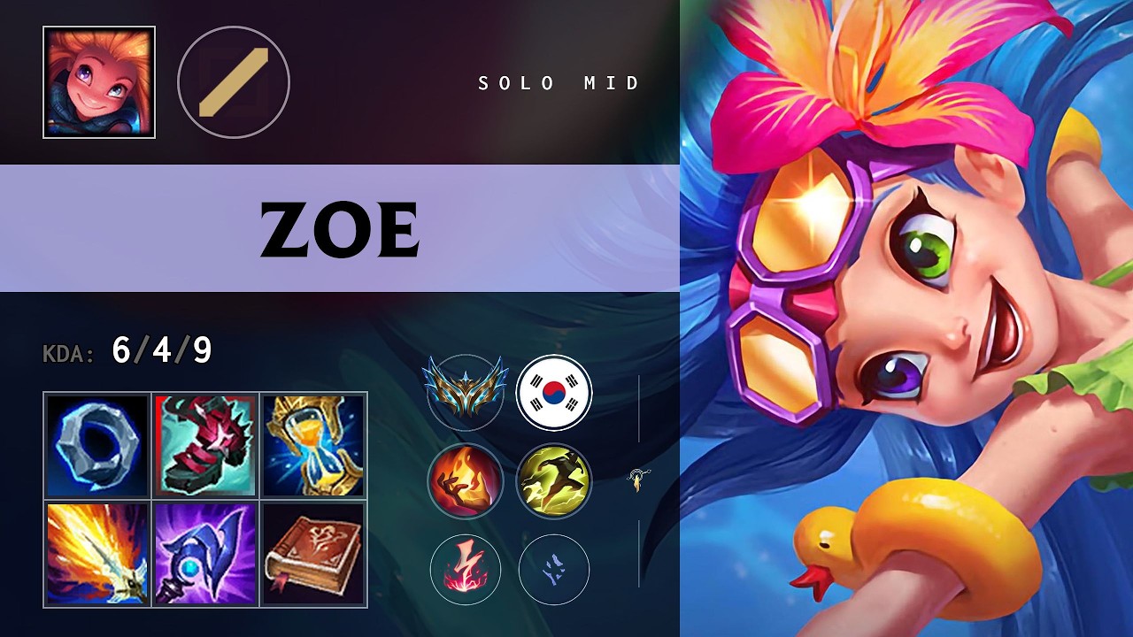 Zoe Mid vs Katarina - KR Challenger Patch 26.19