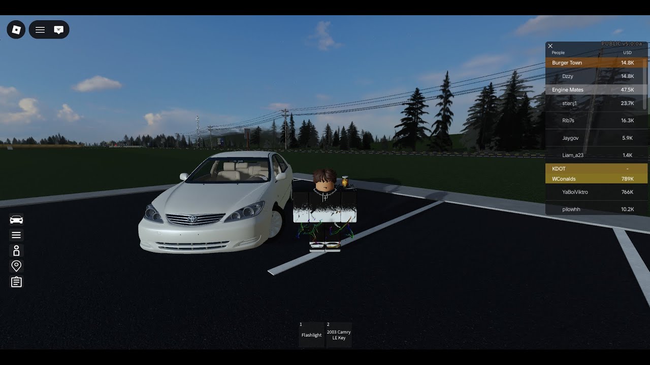 poving my car (roblox)