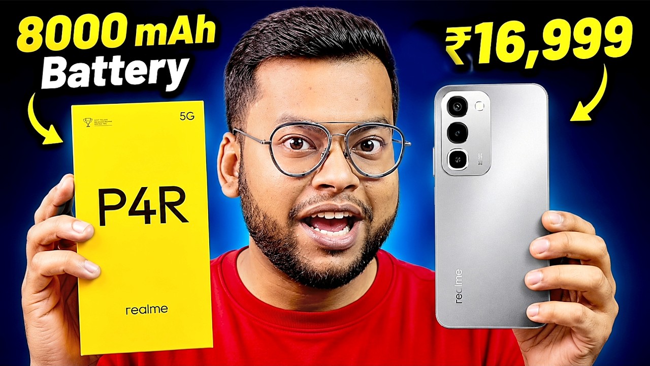 realme P4R Unboxing 🔥🔥 8000 mAh Battery - realme P4r 5G