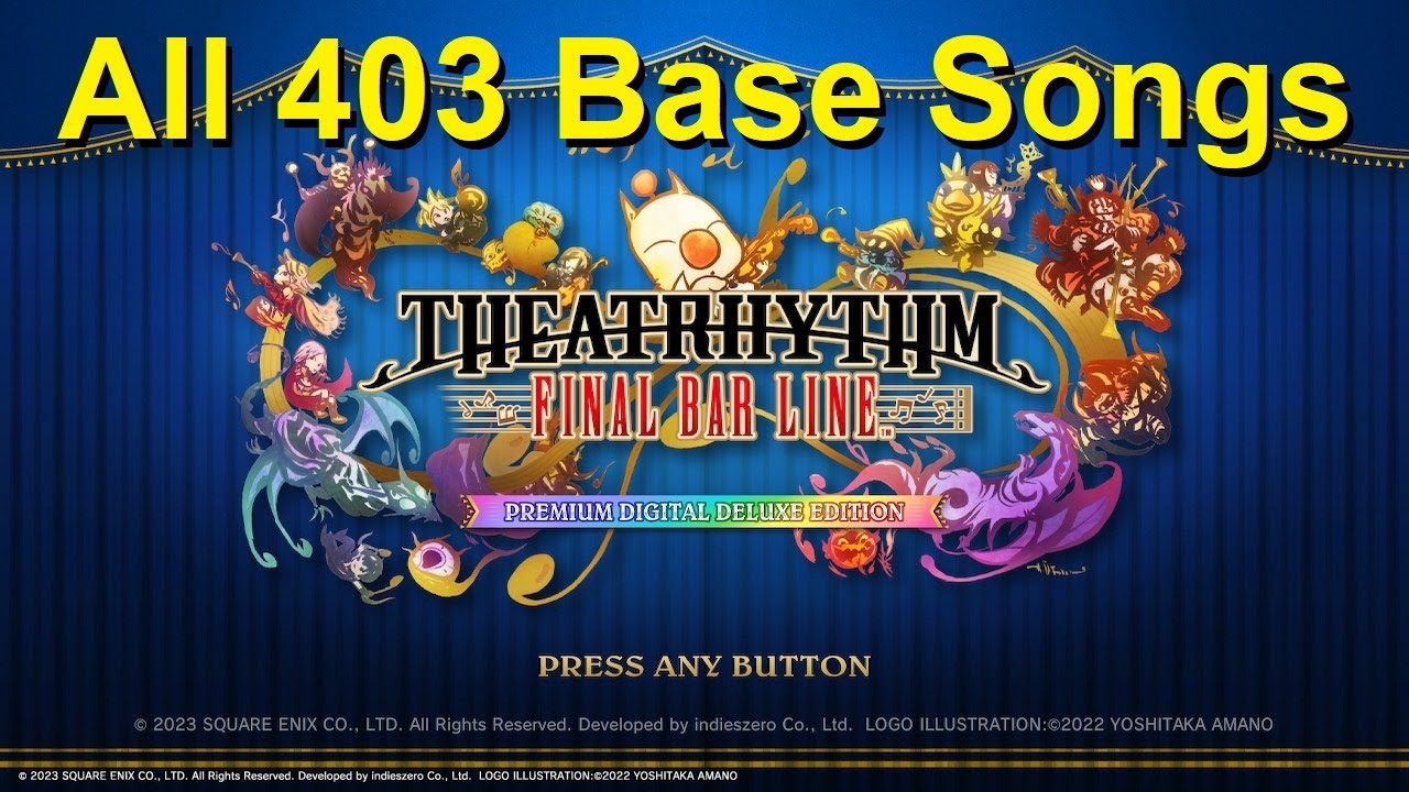 All 403 Base Songs for Theatrhythm Final Bar Line