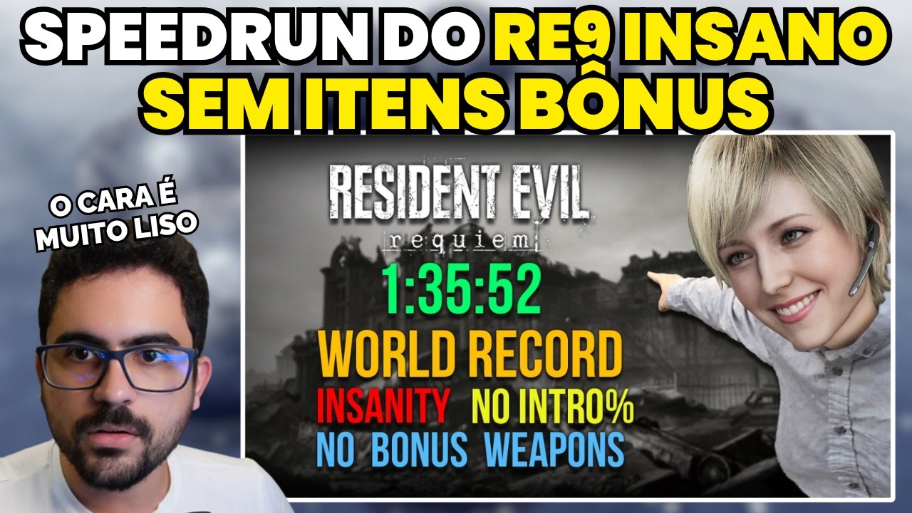 O Cara Zerou o RE9 no INSANO em 01:35:52 (Sem Muni&ccedil;&atilde;o Inifica, Sem Itens B&ocirc;nus)