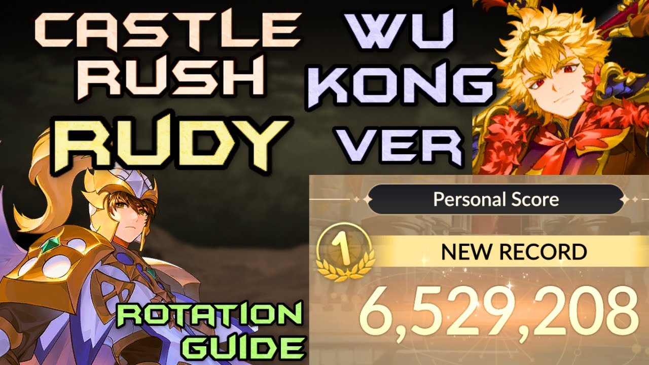 Castle Rush Rudy - 6.5M Score ( Wu Kong Version ) - Guardian Castle Guide | Seven Knights:ReBirth