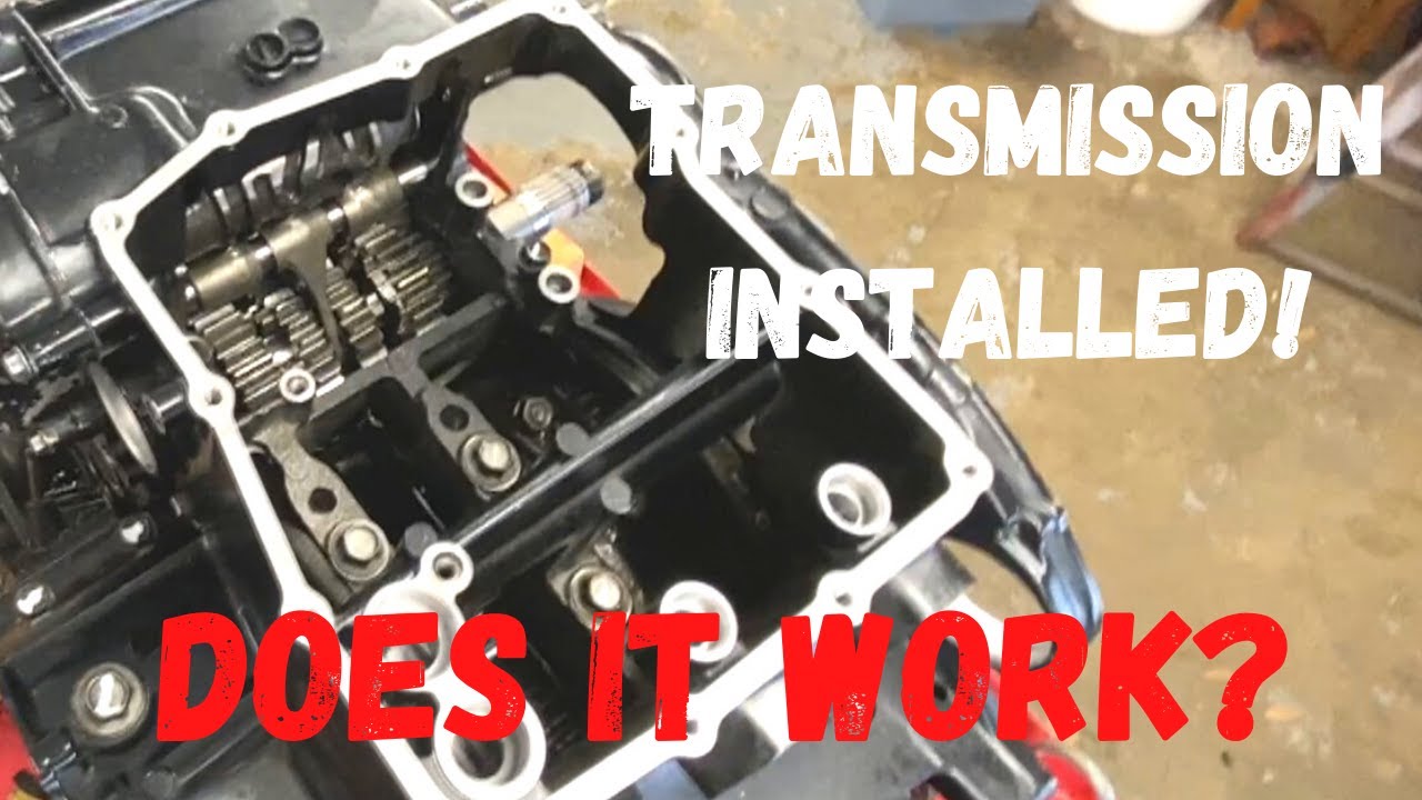 Transmission installed in the VFR750. Does it work? Will it shift? Video #6