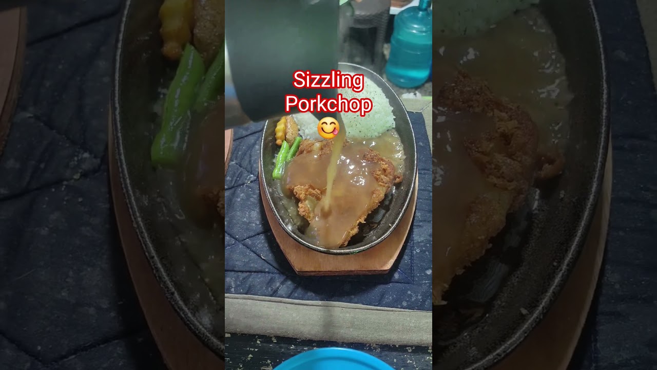 Sizzling Porkchop! Anyone? 😋 #sizzling #food #gravy #yummy #viral #shorts