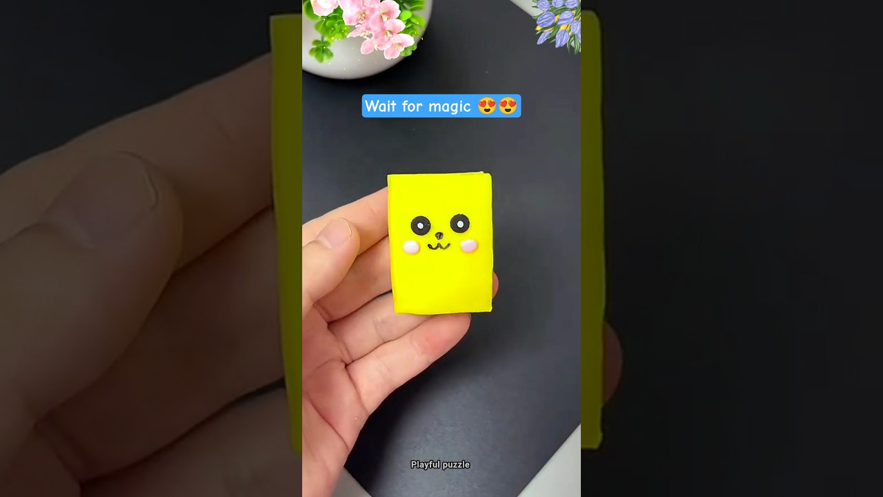 Diy book with clay Craft 📖 Easy kids clay craft🪀😍 #youtubeshorts #kids #diy #craft #trending #shorts