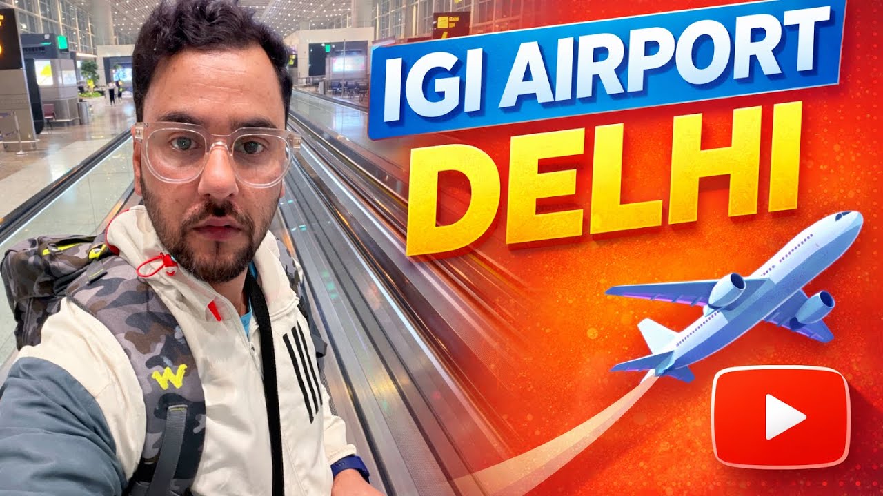 IGI Airport Short Tour | One of Worlds largest Airport of India 🇮🇳