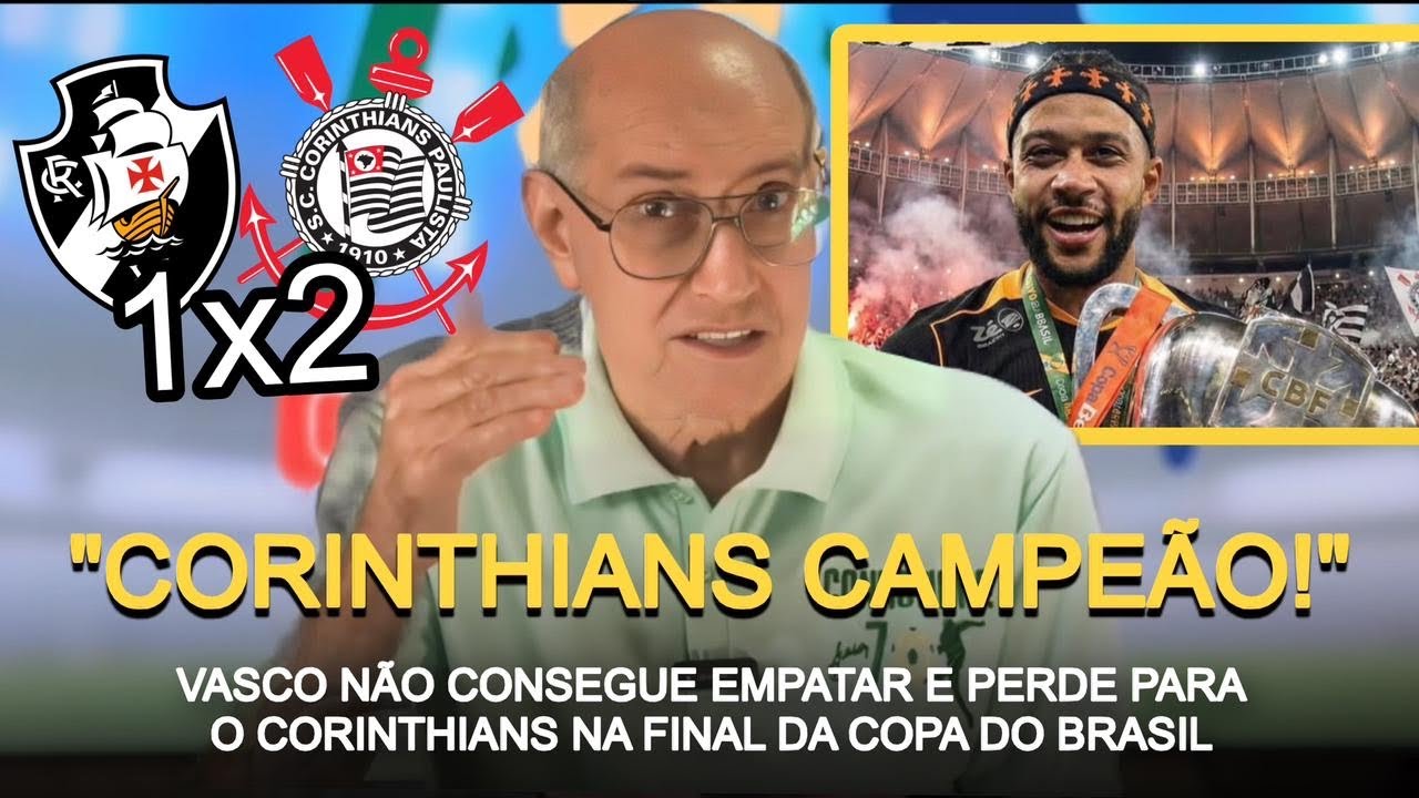 É TETRA! CORINTHIANS VENCE O VASCO E CONQUISTA A COPA DO BRASIL!