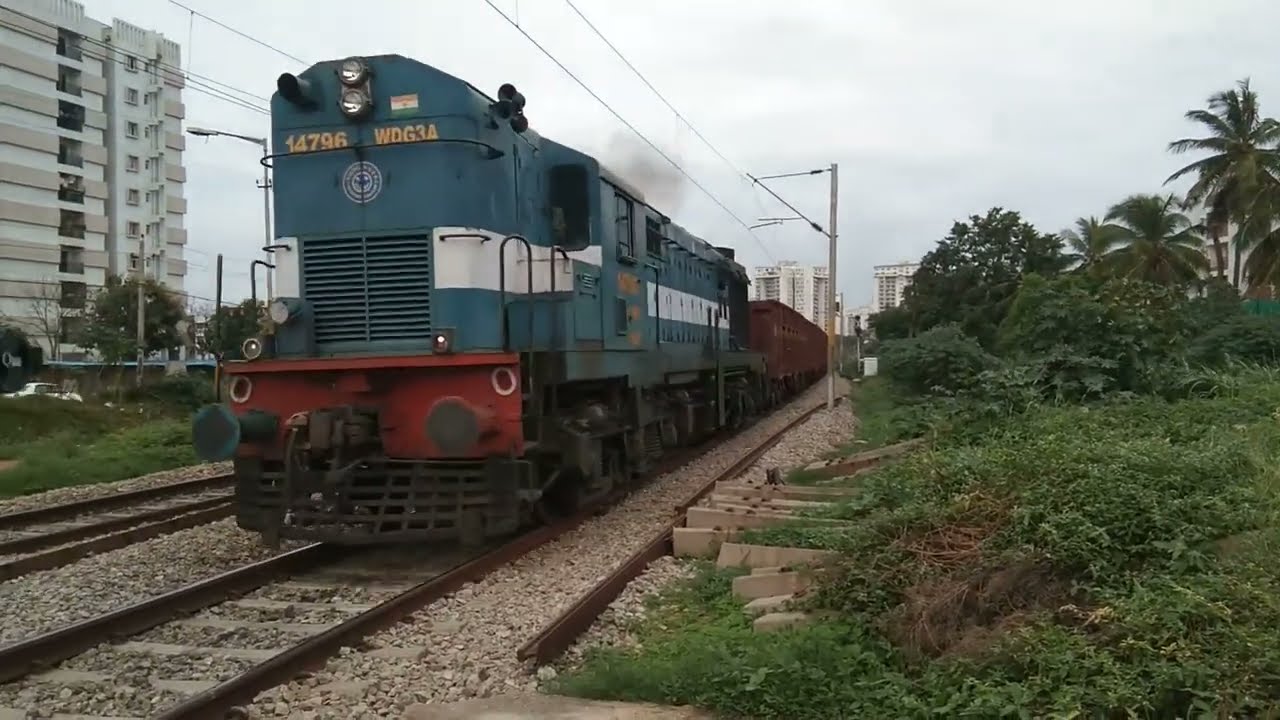 Watch the absolutely Amazing Acceleration by a KJM Alco ! - Indian Railways