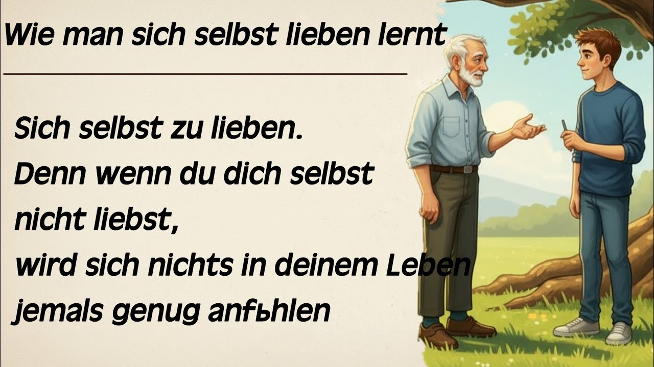 Wie man sich selbst lieben lernt ، learn German with story A2  #learngerman #deutschlernen 