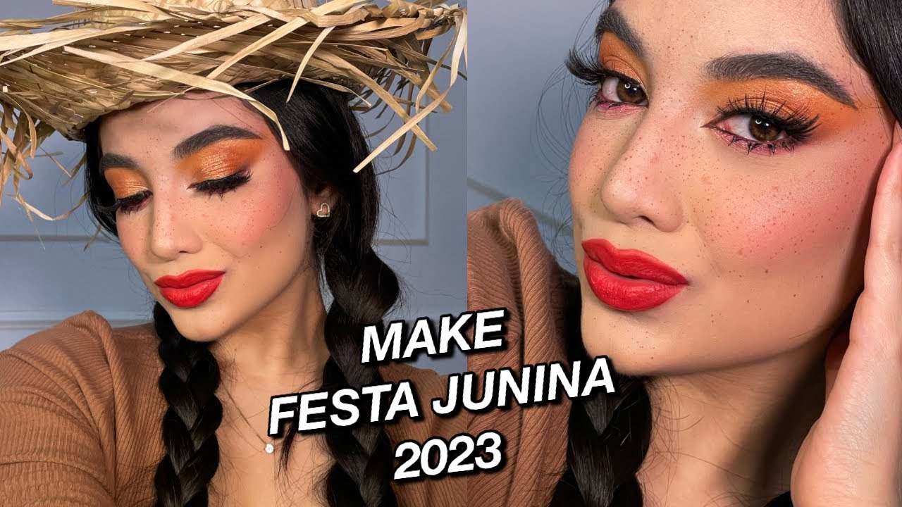 MAQUIAGEM CAIPIRINHA PARA FESTA JUNINA 2023 - Versão atualizada!