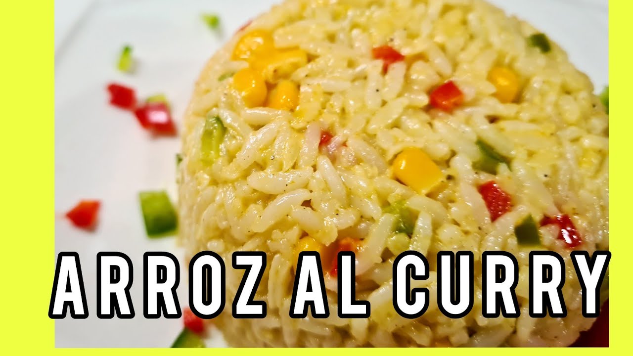 Arroz al Curry / arroz fiesta /arroz al curry con choclito y vegetales