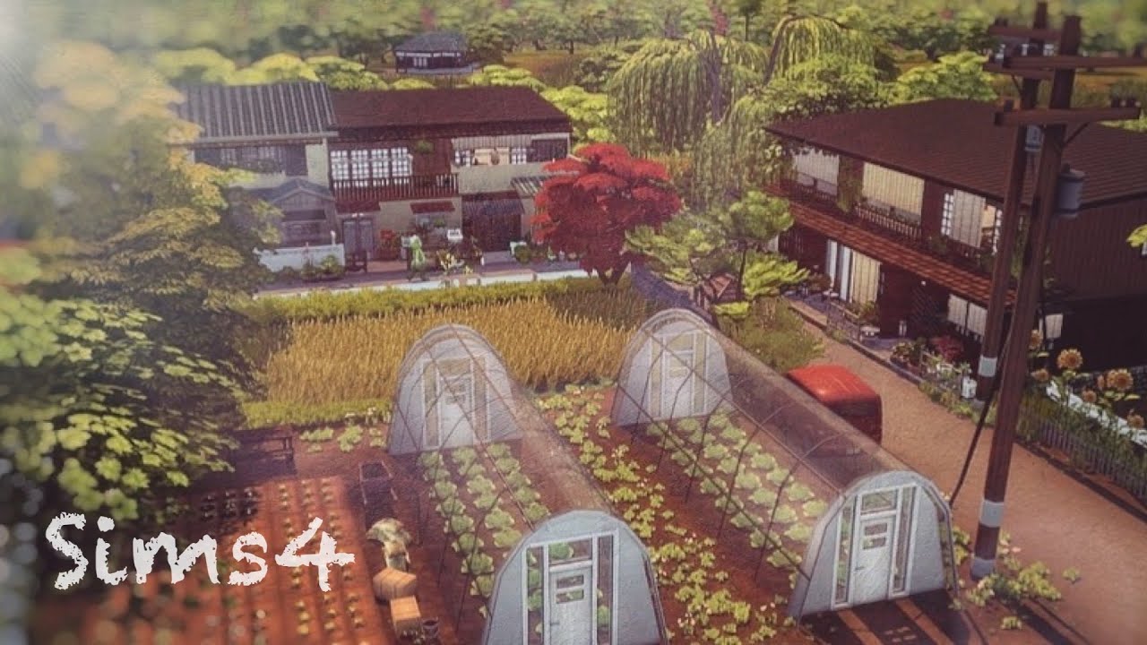 KOMOREBI Neighborhood  コモレビの町並み Sims4 / No CC / Speed Build