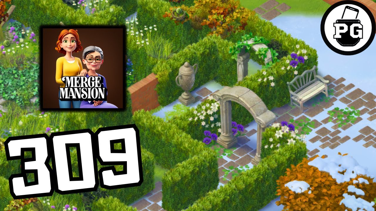 Откройте следующие ворота в лабиринте! 🏡 Прохождение игры Merge Mansion |Часть 309|