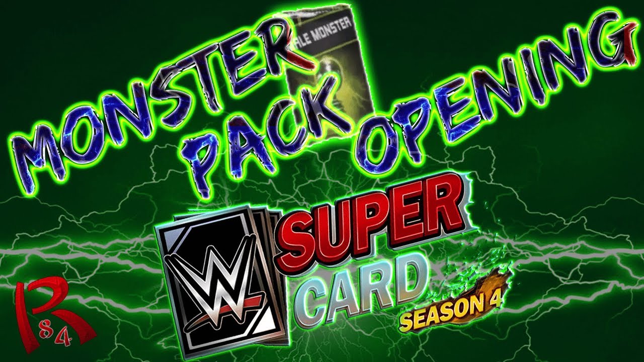 WWE SUPERCARD SEASON 4: INSANE MONSTER PACK OPENING