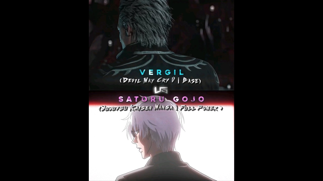 Vergil Vs Gojo | Battle #shorts #devilmaycry #jujutsukaisen
