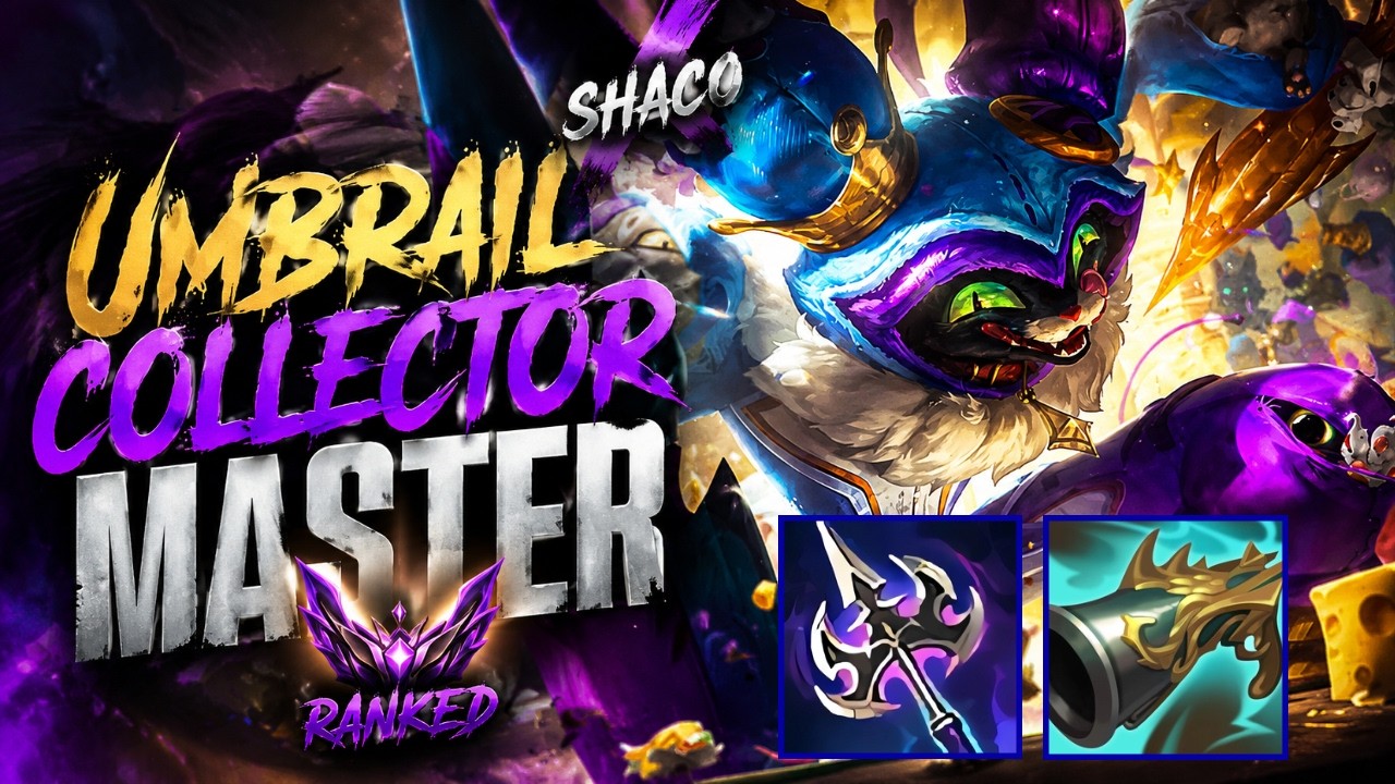 Umbrail Collector Shaco - S16 Master Ranked [League of Legends] Full Gameplay - Infernal Shaco