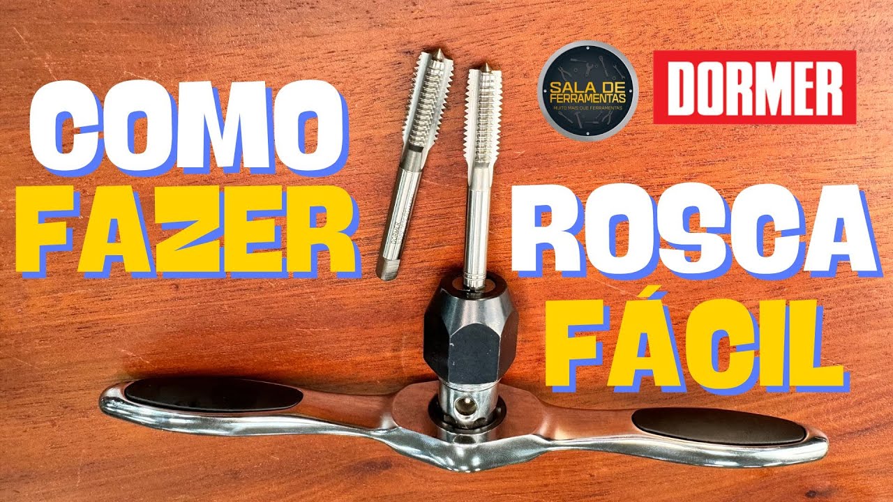 COMO FAZER ROSCA USANDO KIT MACHOS DA DORMER #dormer #macho #ferramentas