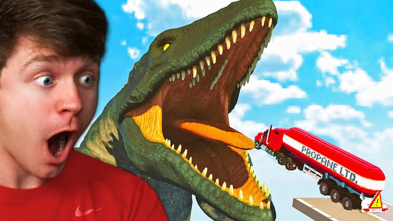 Reacting to CARS vs MOSASAURUS! (Teardown)